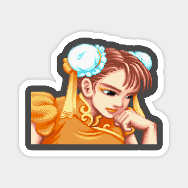 Chun-Li Magnet by thepixelcloud