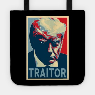 Trump Traitor Mugshot - by-CH3Media Tote