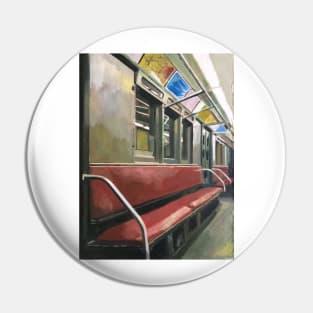 New York Subway Carriage, Retro Pin