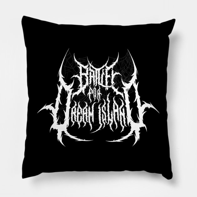 Battle for Dream Island death metal design Pillow by Tmontijo