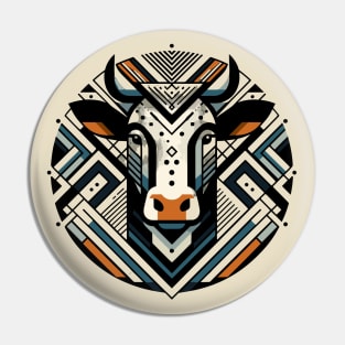 Abstract Animal Cow 4 Pin