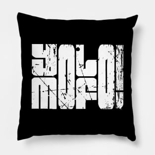 Yolo Mofo Motivation Typography Design Pillow