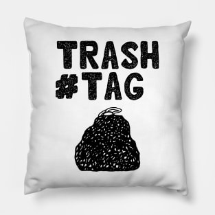 Trashtag hand drawn design version 2 Pillow