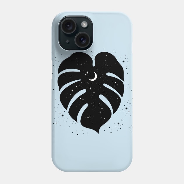 Night Sky in Monstera Phone Case by Episodic Drawing