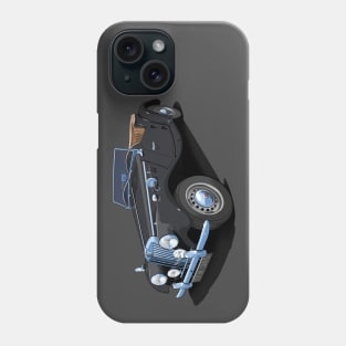 1954 MG TF sports car in black Phone Case