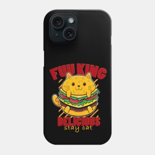 Fuu King Delicious Burger Cat Phone Case