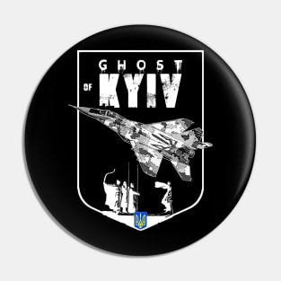 Ghost Of Kyiv Ukrainian MIG-29 Fighterjet Pin