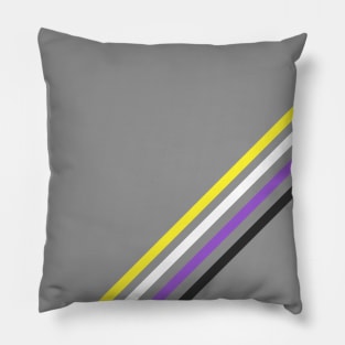 Non Binary Pride Stripes Pillow