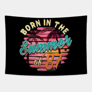 Vintage 32th Birthday Summer of 87 Birthday Tapestry