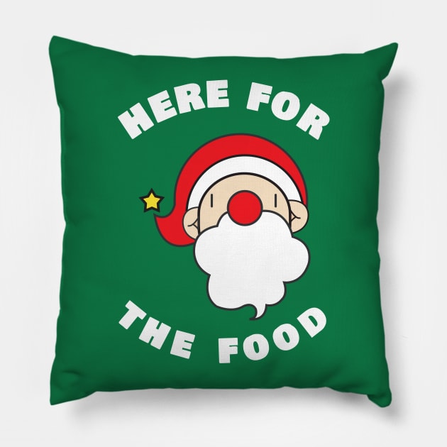 Here For The Food Pillow by swagmaven