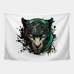 Graffiti Paint Panther Creative Tapestry