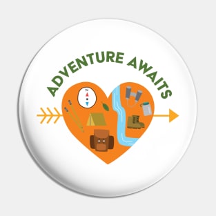 Adventure Awaits Pin