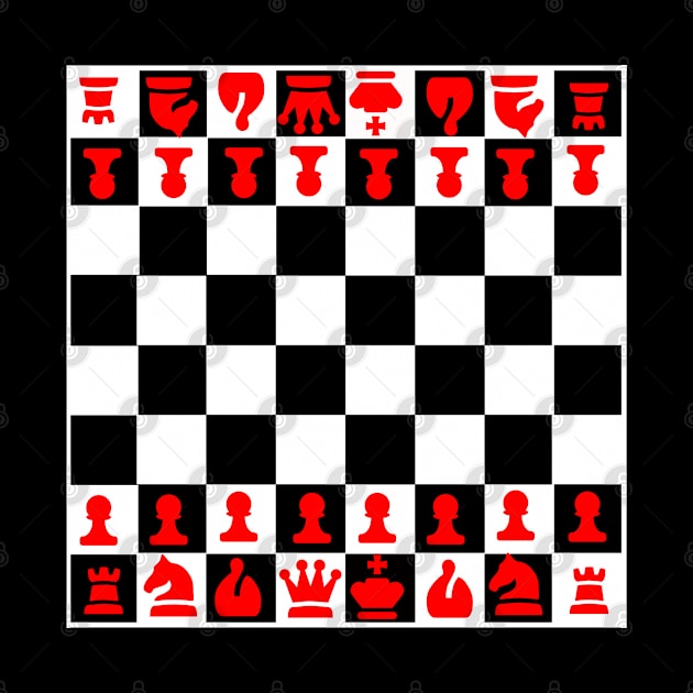 Chess board art by Dess