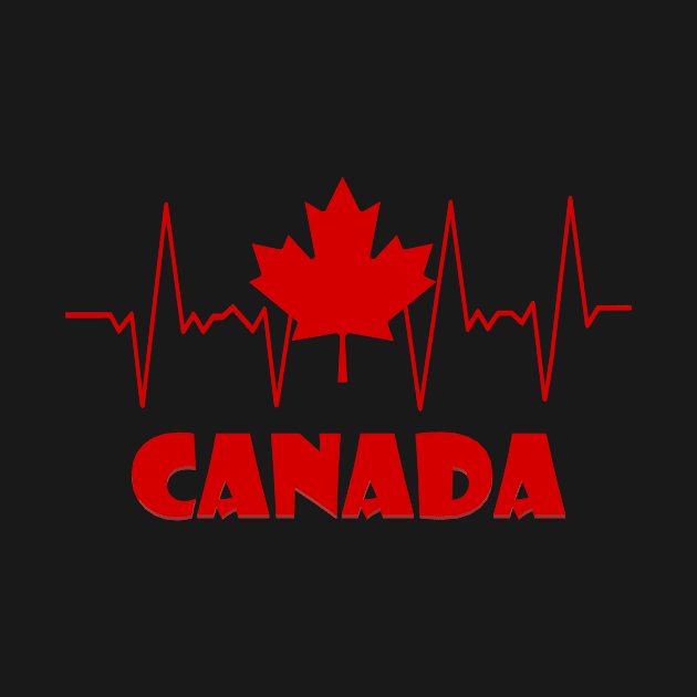 Canadian Maple Leaf Heartbeat II by KJKlassiks