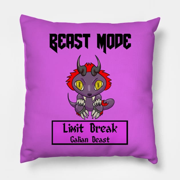 Beast Mode Vincent Valentine Limit Break Galian Beast Pillow by Gamers Utopia