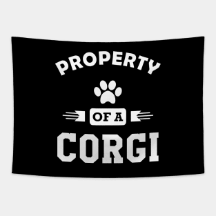 Corgi Dog - Property of a corgi Tapestry