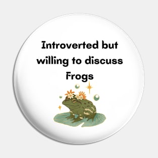 Introverted Frogs Pin