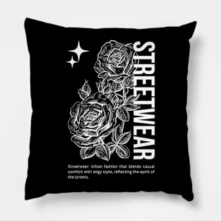 rose streetwear Pillow