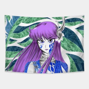 saori kido boho style cloth ecopop Tapestry