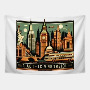 Vintage City Tapestry