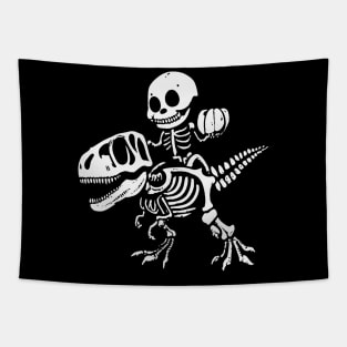 Skeleton & T-Rex Tapestry