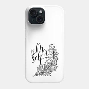 be myself a feather design Phone Case