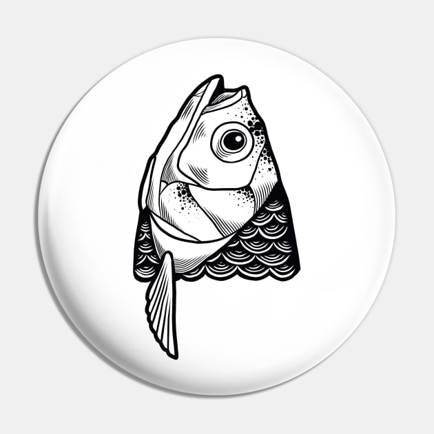 Fish head Pin by Adorline