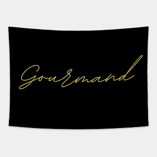 Gourmand - german language phrase quote Tapestry