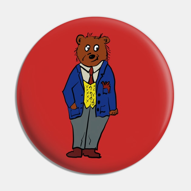 Mr Bear Pin by Coppack