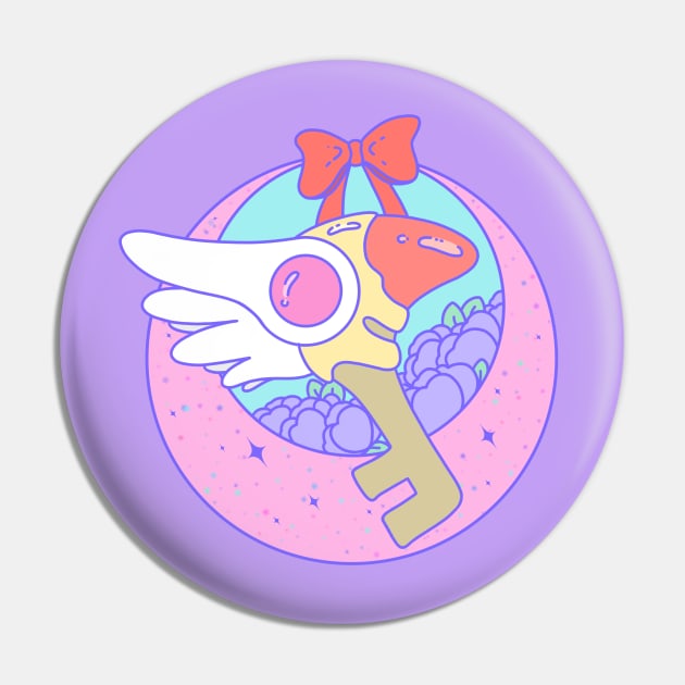 Sakura Bird Key Pin by Cosmic Queers