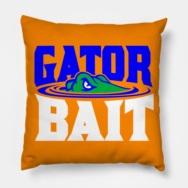 Gator Bait! - On Orange Pillow by humbulb