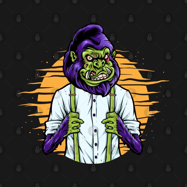 Gorilla Zombie by obodo