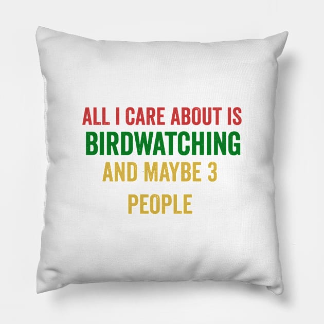 Birdwatching Gift Pillow by Sarah Creations