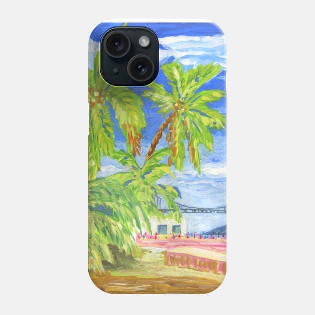 Torre de Belém. palmtrees Phone Case by terezadelpilar