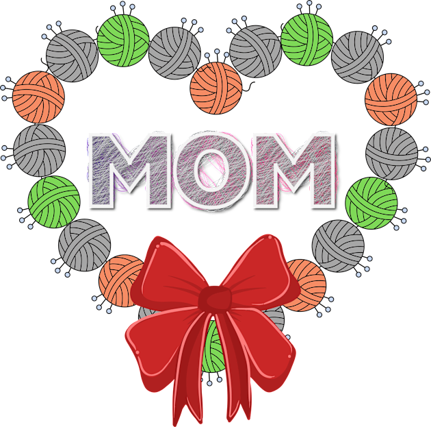 Love knitting mom for Christmas Kids T-Shirt by Nano-none