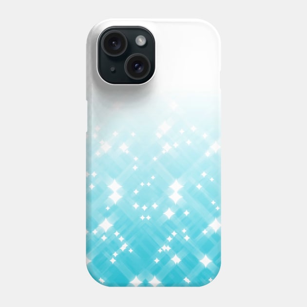 Gradient Blue Sparkles Phone Case by saradaboru