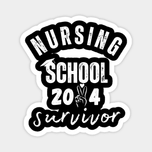 Nursing School Survivor, Nurse Graduation Magnet