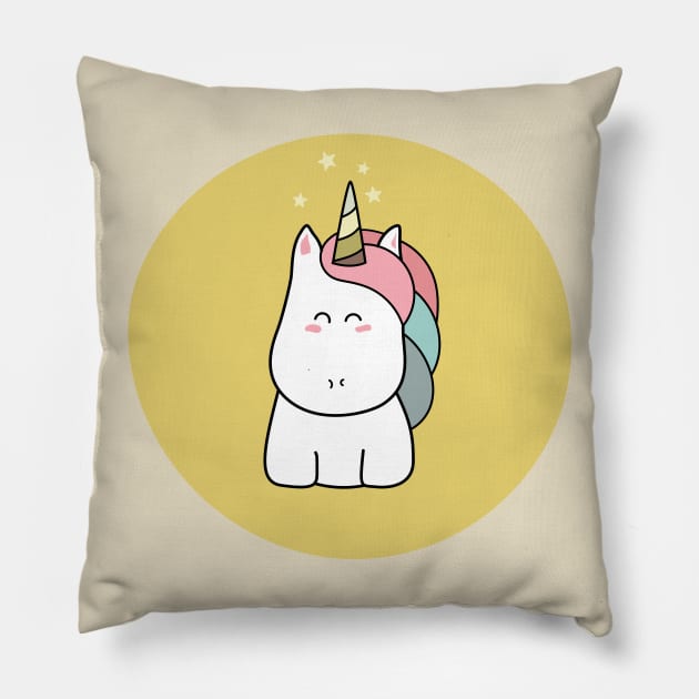 Cute Kawaii Unicorn Pillow by freeves