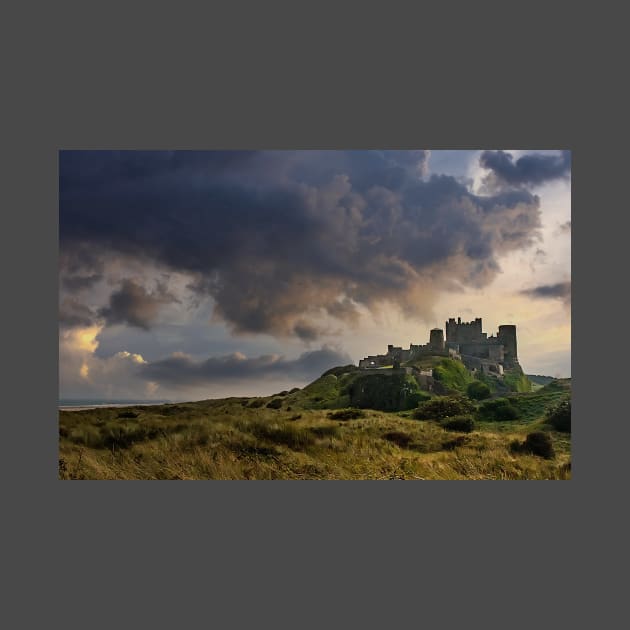 Bamburgh Castle in Stormy weather by Memories4you