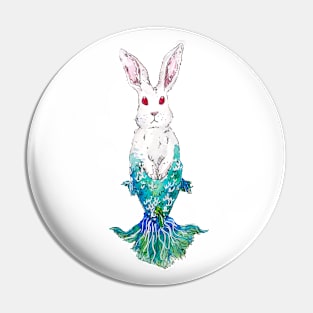 Green Tailed Merbunny Pin