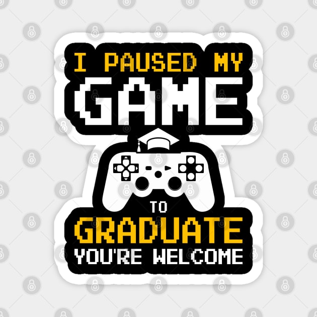 Proud of Class of 2023 Senior Graduate Game Lover Graduation Magnet by Gendon Design