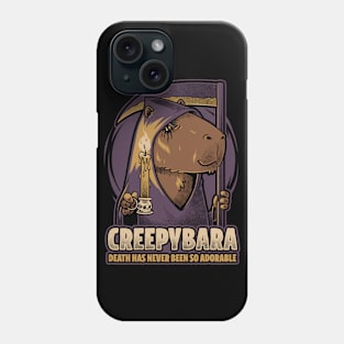 Creepy Death Capybara - Dark Fun Pet Phone Case