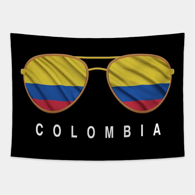 Colombian  Sunglasses Tapestry by JayD World