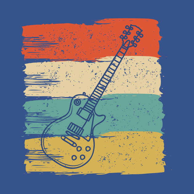 Disover Guitar Rock Music For Guitarists Retro Vintage - Guitar - T-Shirt