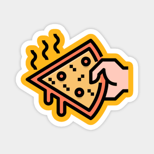 Hand Held Pizza Slice Magnet