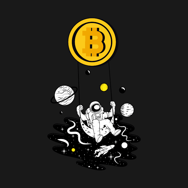 Bitcoin Crypto To The Moon by UNDERGROUNDROOTS