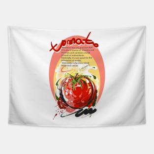 Tomato Illustration Tapestry