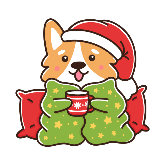 Corgi dog in pajama by Viaire