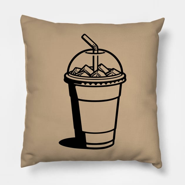 Iced Coffee Pillow by KayBee Gift Shop