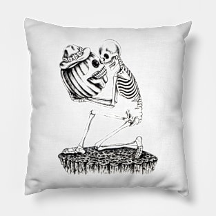 Wilsonrudy Kusmin Skull Pumpkin Ink Pillow